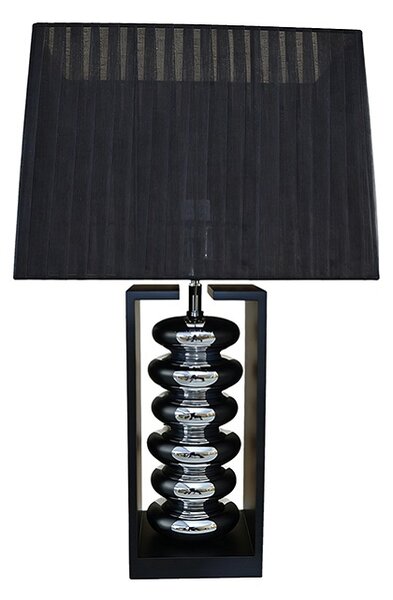 Designová stolní lampa Kamaria 55 cm černá