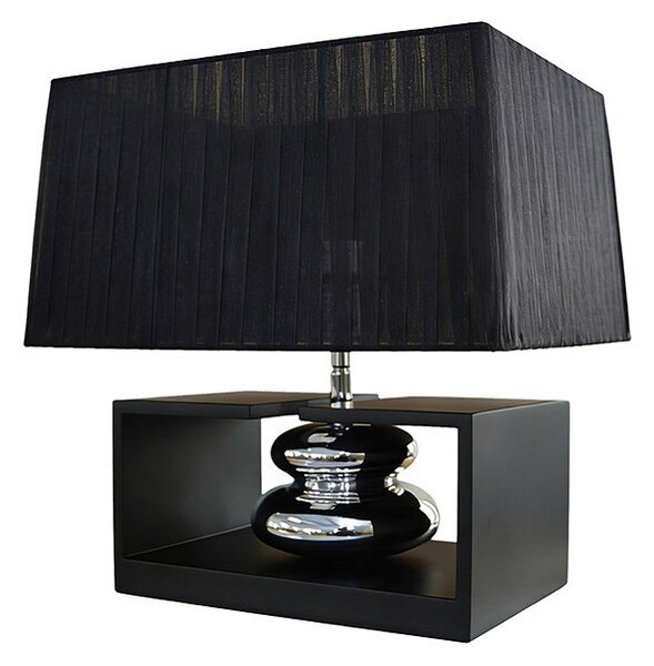 Designová stolní lampa Kamaria 35 cm černá