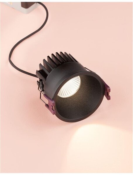 NV 9232115 Zapuštěné svítidlo BLADE černý hliník LED 12W 3000K 38st. IP65 - NOVA LUCE