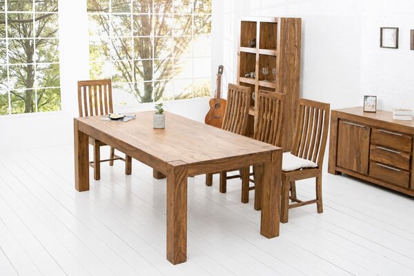 Jídelní set - stůl Timber 160 cm + 4 židle Timber masiv