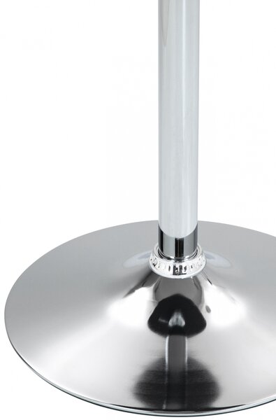 Barový stůl Lamoni - v85-106 cm x Ø60 cm - Bílá