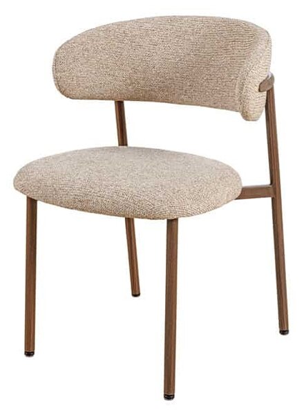 Designová jídelní židle Harding taupe béžová / hnědá