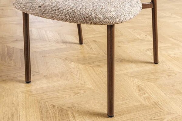 Designová jídelní židle Harding taupe béžová / hnědá