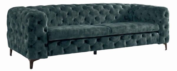 Designová sedačka Rococo 235 cm petrolejový samet