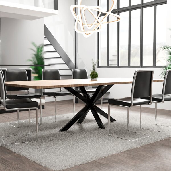Stolové nohy 318111 Biloxi L 318111 - 150x78x71 cm, kov, černá