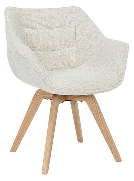 Designová otočná židle Kiara béžová
