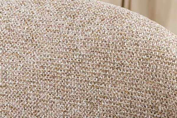 Designová otočná židle Yenibeth taupe / hnědá
