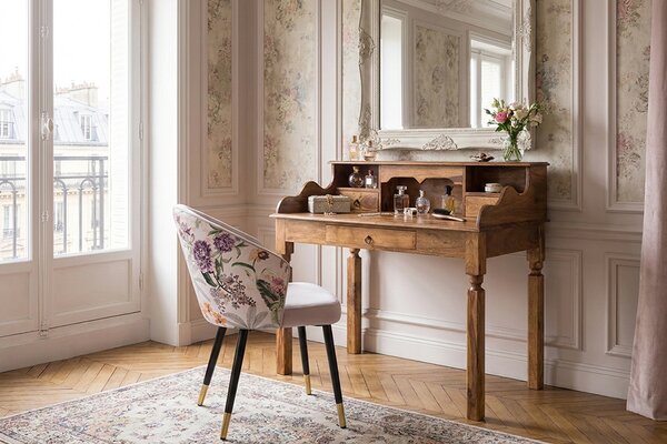 Designová židle Scarlet CLASSIQUE - sametová šeříková