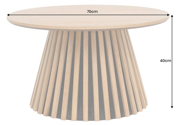 Konferenční stolek Wadeline 70 cm dubová dýha