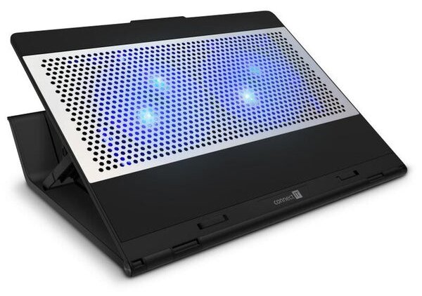 CONNECT IT FrostBlast chladicí podložka pod notebook podsvícená