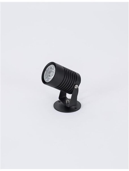 NV 9271491 Venkovní nástěnné svítidlo FEND černý hliník a sklo LED 10W 3000K 100-240V 24st. IP65 - NOVA LUCE