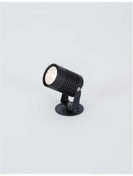 NV 9271491 Venkovní nástěnné svítidlo FEND černý hliník a sklo LED 10W 3000K 100-240V 24st. IP65 - NOVA LUCE