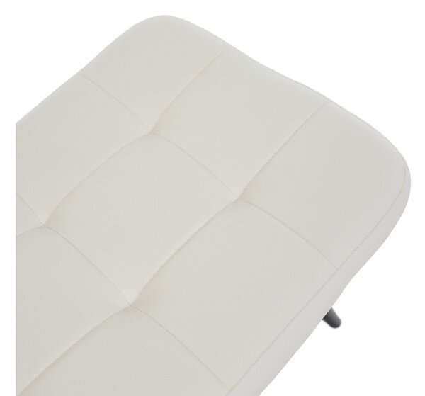 Relaxační křeslo ušák s podnožkou LUMEN - bílá Velvet látka