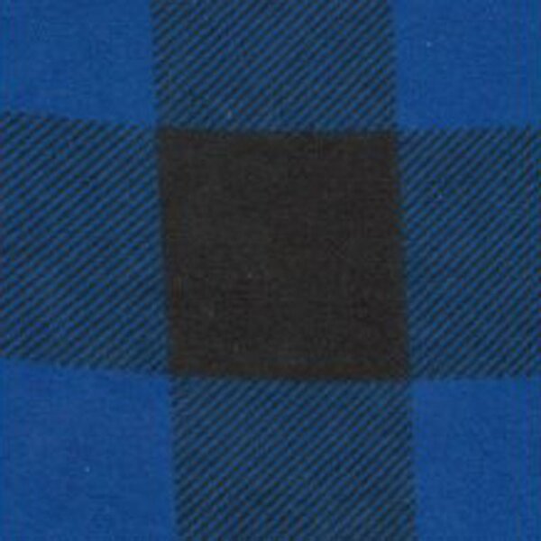 Bavlněná flanelová látka Kostka Modrá 4x4 cm