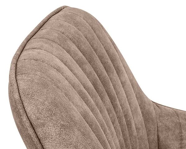 Designové křeslo Esmeralda šedobéžové-taupe