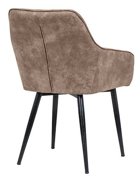 Designové křeslo Esmeralda šedobéžové-taupe