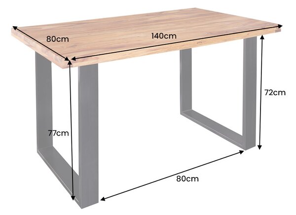 Designový jídelní stůl Thunder 140 cm sheesham