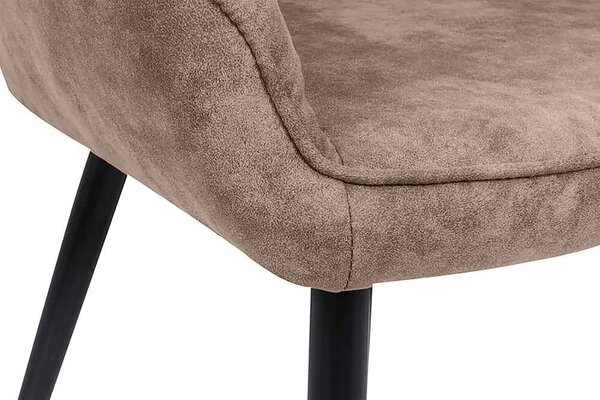 Designové křeslo Esmeralda šedobéžové-taupe