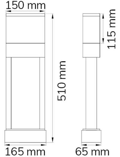 Wofi 12225 - LED Domovní číslo DIEGO LED/10,5W/230V 3000K IP54