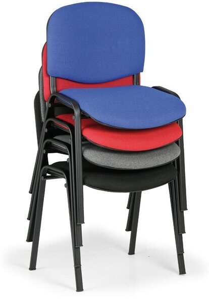 Konferenční židle VIVA, černé nohy, šedá