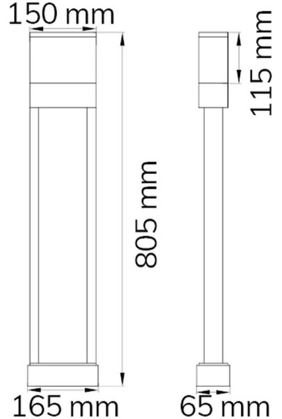 Wofi 12226 - LED Domovní číslo DIEGO LED/10,5W/230V 3000K IP54