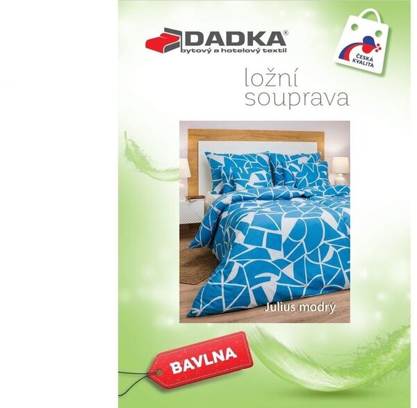 Bavlněné povlečení Julius modré 140x200, 70x90 cm