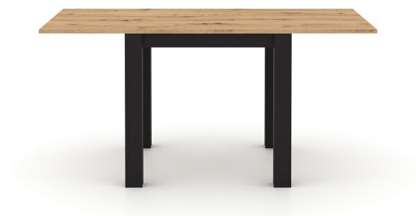 Rozkládací jídelní stůl ZARO 80/160x80 cm dub artisan/černá