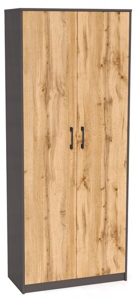 Regál Meble Bestseller 74 cm x 180 cm x 35 cm dub wotan, grafit