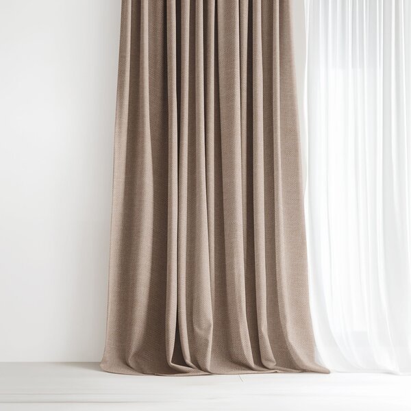 Goldea dekorační závěs peru - latte 140x135 cm