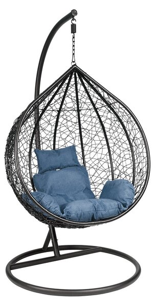 Vodoodpudivá látka Imitace lnu, 220 g/m², šíře 160 cm, tmavě modrá
