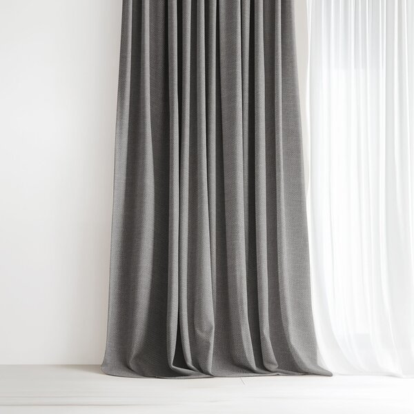 Goldea dekorační závěs peru - šedý 140x135 cm
