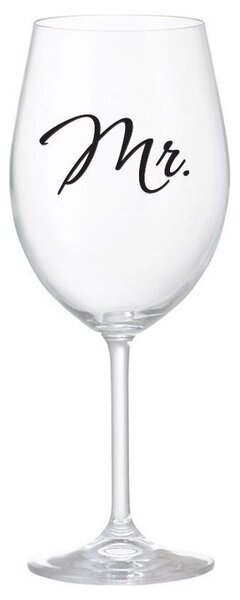 MR. - čirá sklenice na víno 350 ml