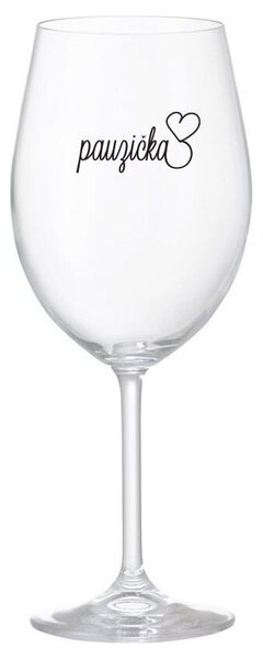 PAUZIČKA - čirá sklenička na víno 350 ml