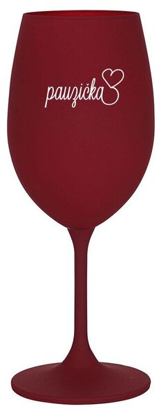 PAUZIČKA - bordo sklenička na víno 350 ml