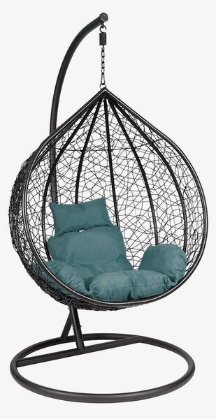 Vodoodpudivá látka Imitace lnu, 220 g/m², šíře 160 cm, tyrkysová