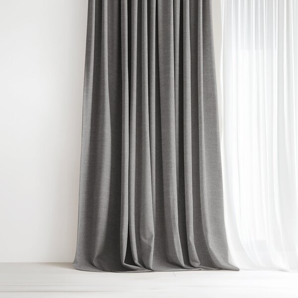 Goldea dekorační závěs peru - šedý 200x135 cm