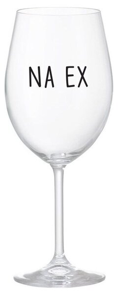 NA EX - čirá originální sklenice na víno 350 ml