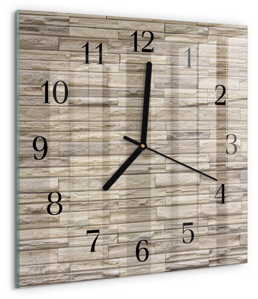 Skleněné hodiny na stěnu Zeď zskc-30x30-00057965