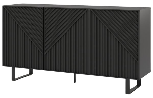 Marckeric Černá lakovaná komoda Peta 151 x 40 cm