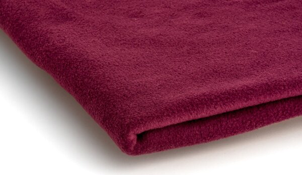 Polar fleece látka 200 g/m², šířka 150 cm, bordový, metráž