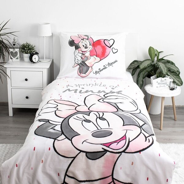 Povlečení Minnie White 140x200, 70x90 cm