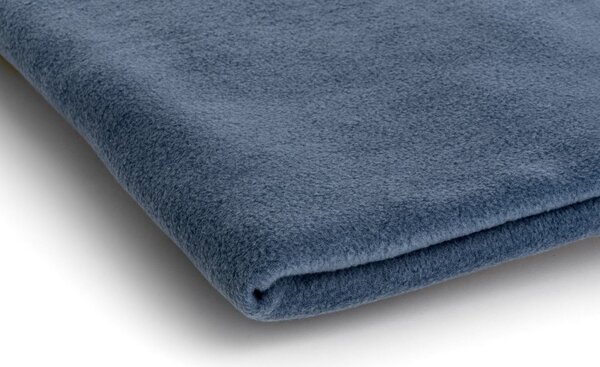 Polar fleece látka 200 g/m², šířka 150 cm, denim, metráž