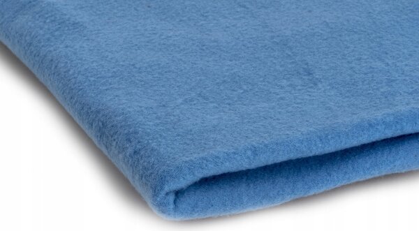 Polar fleece látka 200 g/m², šířka 150 cm, modrý, metráž
