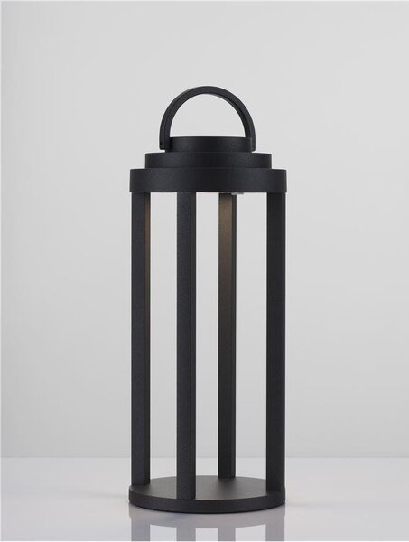 NV 9492700 Venkovní stolní lampa MOCHA antracitový hliník a čiré sklo LED 2W 3000K 5V DC 96st. IP54 - NOVA LUCE
