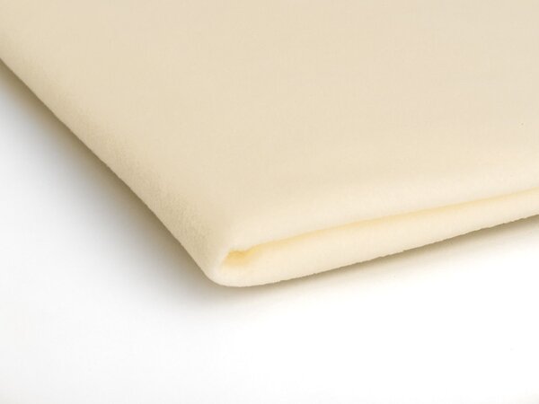 Polar fleece látka 200 g/m², šířka 150 cm, ecru, metráž
