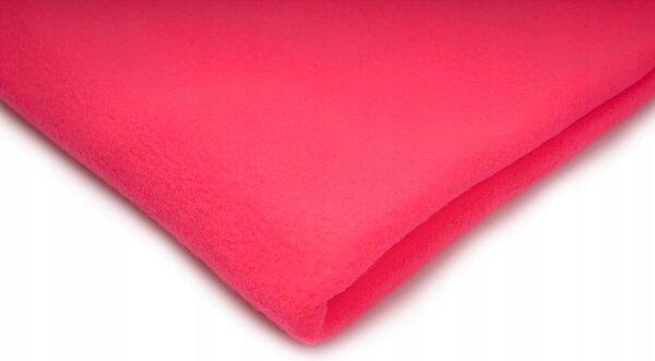 Polar fleece látka 200 g/m², šířka 150 cm, malinový neon, metráž