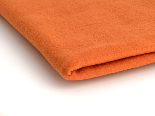 Polar fleece látka 200 g/m², šířka 150 cm, pomerančový, metráž