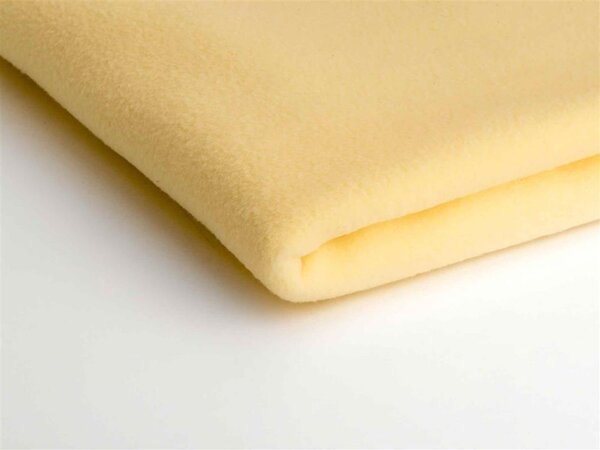 Polar fleece látka 200 g/m², šířka 150 cm, vanilkový, metráž