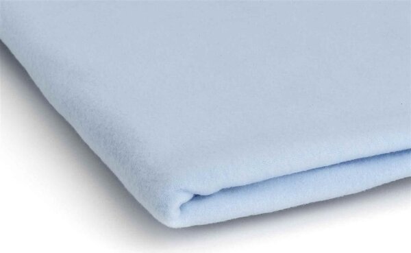 Polar fleece látka 200 g/m², šířka 150 cm, světle modrý, metráž