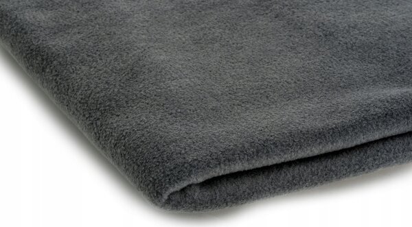 Polar fleece látka 200 g/m², šířka 150 cm, tmavě šedý, metráž